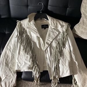 Leather Tassel Jacket